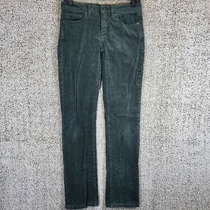 Patagonia Womens Organic Cotton Corduroy Pants Size 26 Green Casual‎